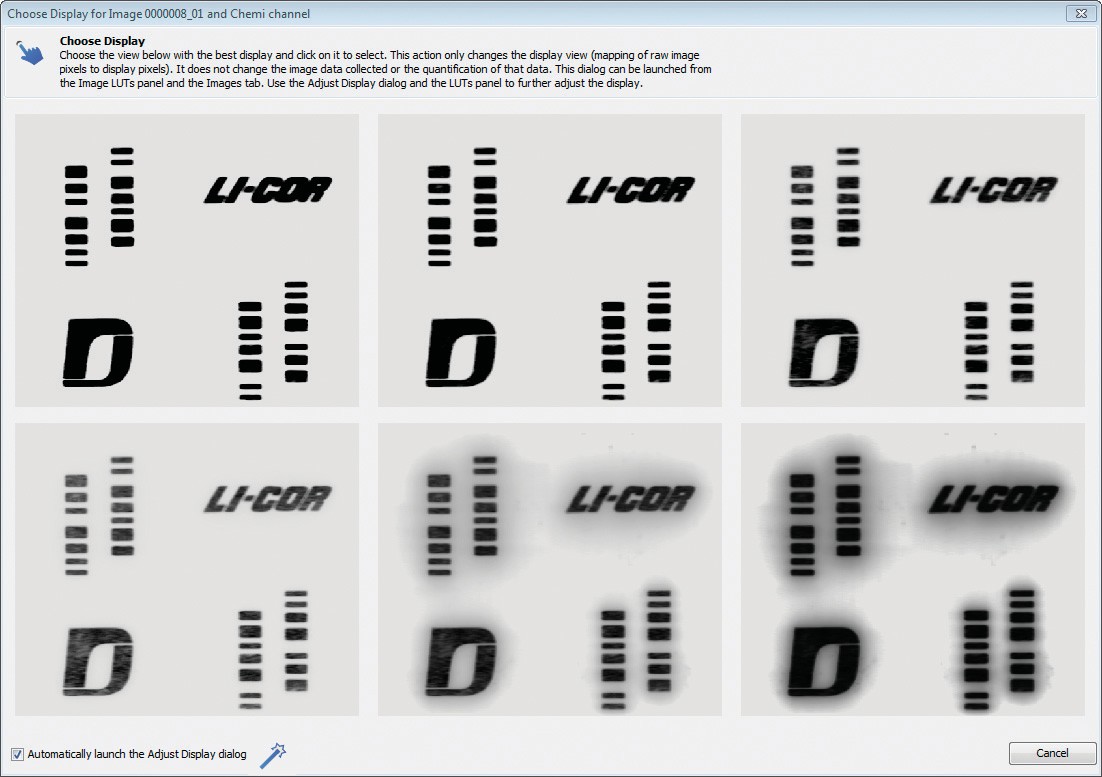 C-DiGit choose test target display