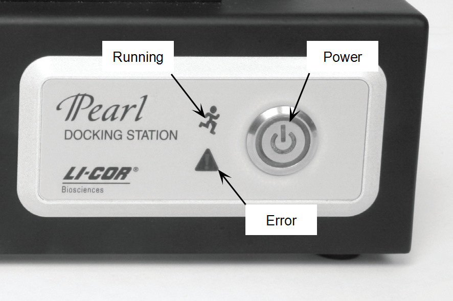 Pearl docking station indicator lights