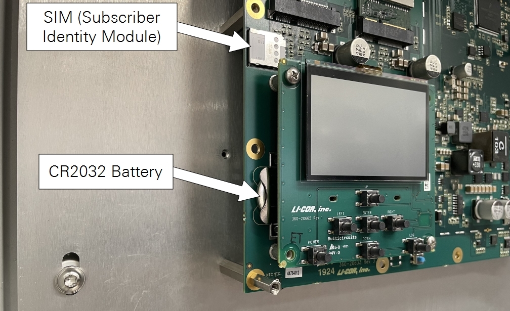 The CR2032 battery is intalled on the main circuit board.