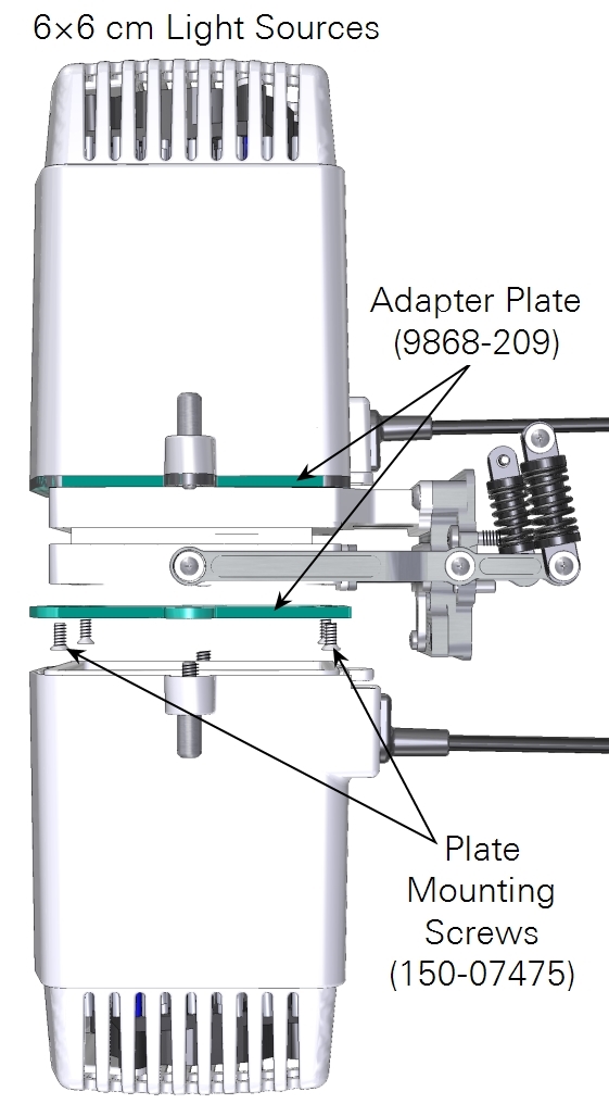 The light source adapter is used to attach a second light source to the large leaf chamber.