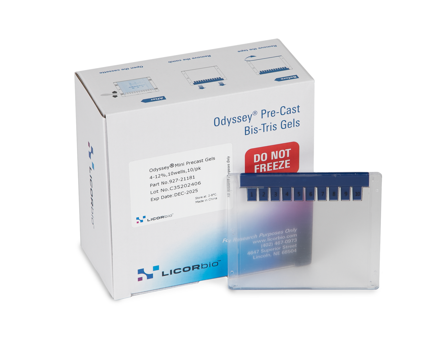 Odyssey® Mini Gels 10% | LICORbio